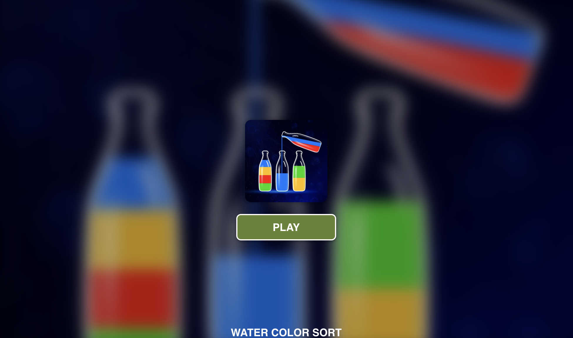 Play Water Color Sort Online puzzle gameplay screenshot from our horror survival collection online