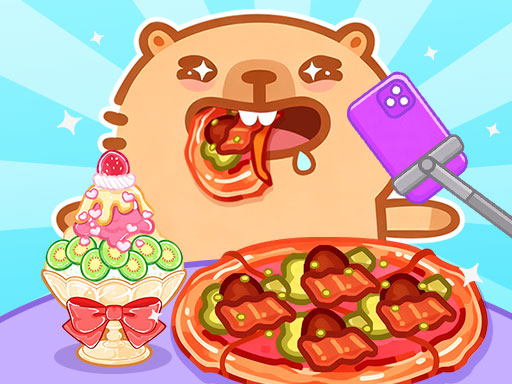 Screenshot of Capybara Mukbang ASMR available on Those Nights At Fredbears