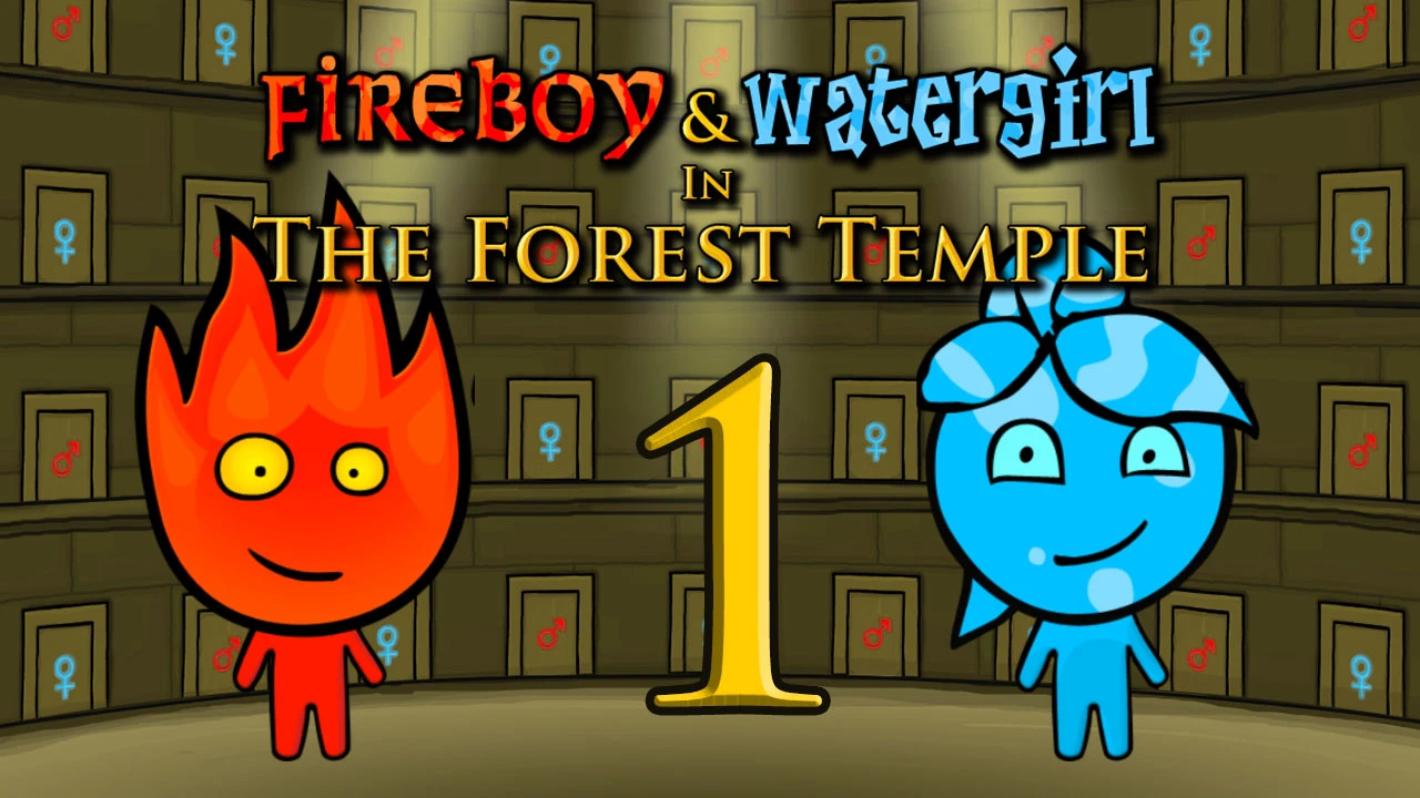 Screenshot of Fireboy Watergirl Forest Temple available on Those Nights At Fredbears